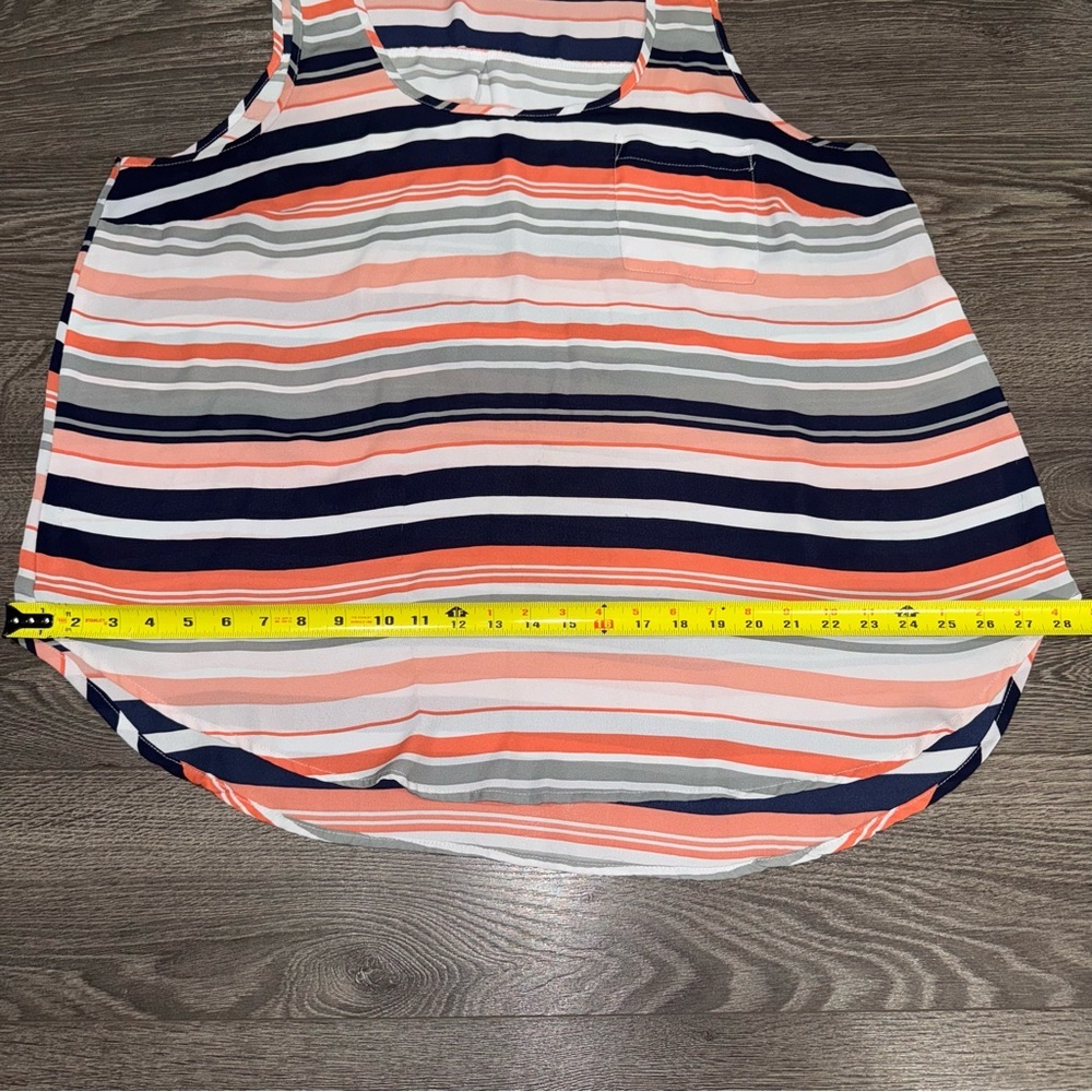 *3 for $15* Torrid Striped Tank Top Blue/ Orange Lightweight Size 2/2X - Picture 11 of 13